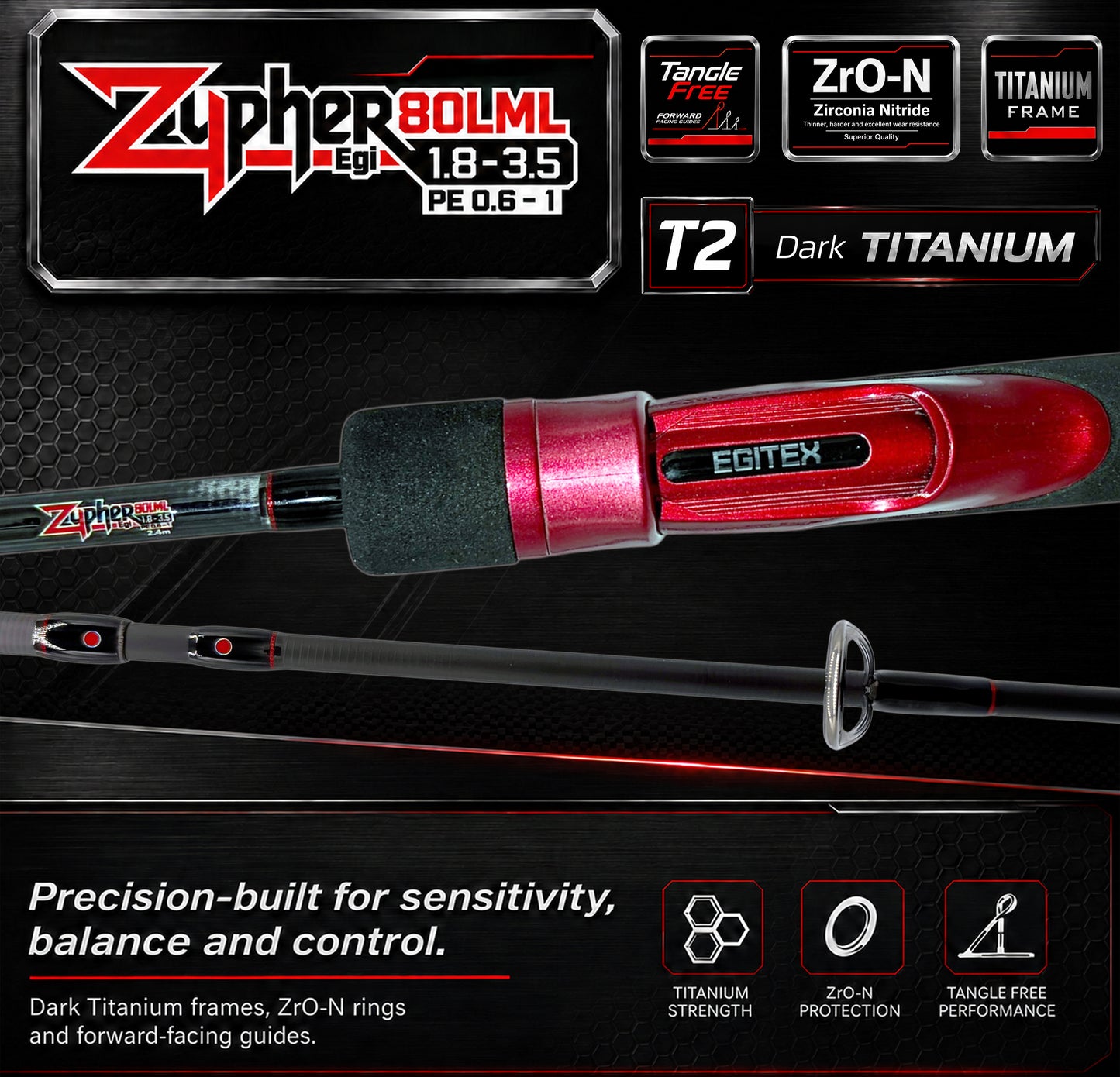 Egitex Zypher 80LML Egi Rod (Pre-Order Offer)