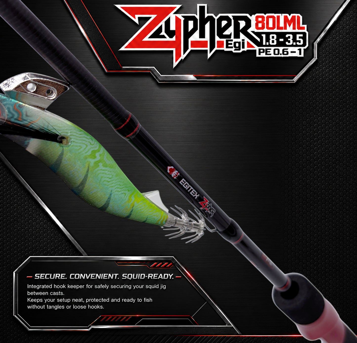 Egitex Zypher 80LML Egi Rod (Pre-Order Offer)